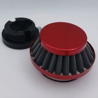 Воздушный фильтр нулевого сопротивления для детского квадроцикла с патрубком 49сс 2т красный 30°