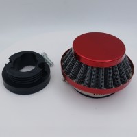 Воздушный фильтр нулевого сопротивления для детского квадроцикла с патрубком 49сс 2т красный 180°