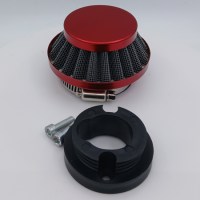 Воздушный фильтр нулевого сопротивления для детского квадроцикла с патрубком 49сс 2т красный 90°