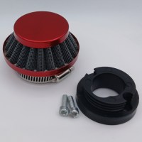 Воздушный фильтр нулевого сопротивления для детского квадроцикла с патрубком 49сс 2т красный 40°