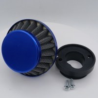 Воздушный фильтр нулевого сопротивления для детского питбайка с патрубком 49сс 2т синий верх