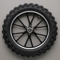 Колесо кросс в сборе заднее 2.50-10 литой обод для детского питбайка сзади