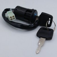 Замок зажигания для детского квадроцикла / мотоцикла 49сс 2т 4 контакта (4 pin) справа