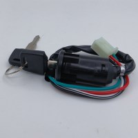 Замок зажигания для детского квадроцикла / мотоцикла 49сс 2т 4 контакта (4 pin) слева