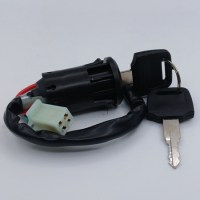 Замок зажигания для детского квадроцикла / мотоцикла 49сс 2т 4 контакта (4 pin) слева